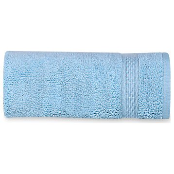 A1HC Bath Sheet Set, 100% Ring Spun Cotton, Ultra Soft, Quick Dry, Chambray Blue, 1 Piece Bath Sheet (35x70)