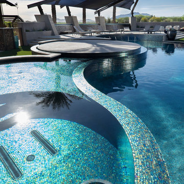 Private Outdoor Design by Red Rock Contractors and Red Rock Pools & Spas.
