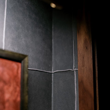 Genuine leather wallcovering
