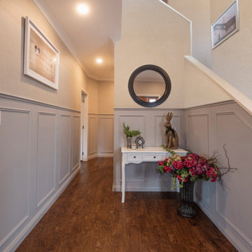 Entry foyer with wall beading detail