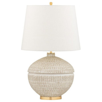 1 Light Table Lamp in Transitional Style - 15.5 Inches Wide by 23.75 Inches