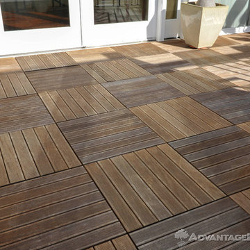 Checkerboard Pattern First Floor Deck