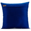 Sequins Swirls 18x18 Art Silk Royal Blue Decorative Pillows Cover, Royal Formal