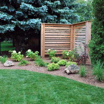 Privacy screen in garden