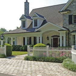 Chestnut Hill Fence with Radius Section - Home Fencing And Gates