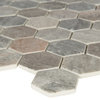 MSI SMOT-GLS-6MM-V2 12" x 13" Hexagon Geometric Mosaic Wall Tile - Stonella