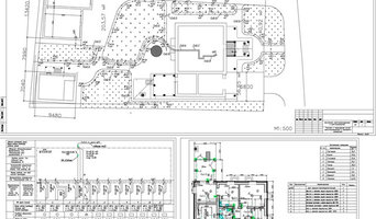 Проект электрики ж/д с баней и гаражом
