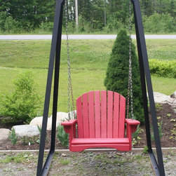 Single "Antique red" porch swing - Porch Swings