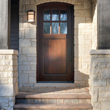 Glenview Haus Classic Entry Door Gallery | Single door with privacy glass #177