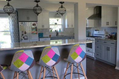 Example of a trendy home design design in Grand Rapids