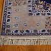 Birds Design Oriental Rug, 6'X8' Hand Knotted Wool And Silk Esfahan Rug