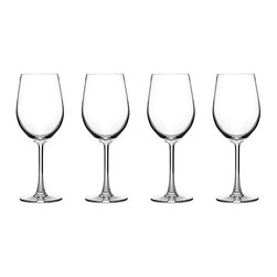 Advantage Glassware Essentials Collection Wine Glasses in White (Set of 4) - Wine Glasses