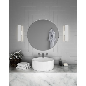 DALS Lighting 24" Slim Profile LED Bath Vanity, White
