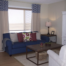 what to do with navy couch