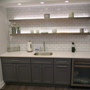 Wheaton Basement with Reading Nook and Wet Bar