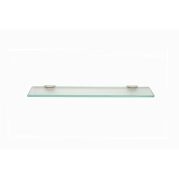 4 3/4" x 30" Glass Shelf with (2) Half Round Clamps