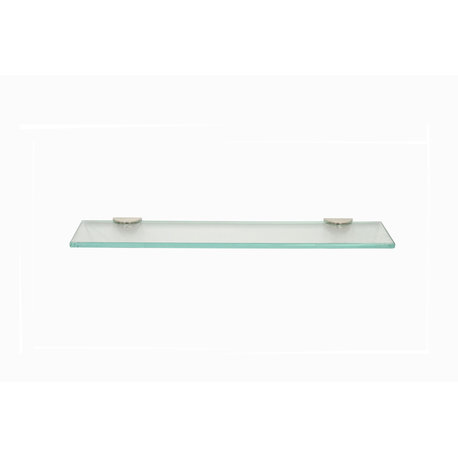 4 3/4" x 30" Glass Shelf with (2) Half Round Clamps