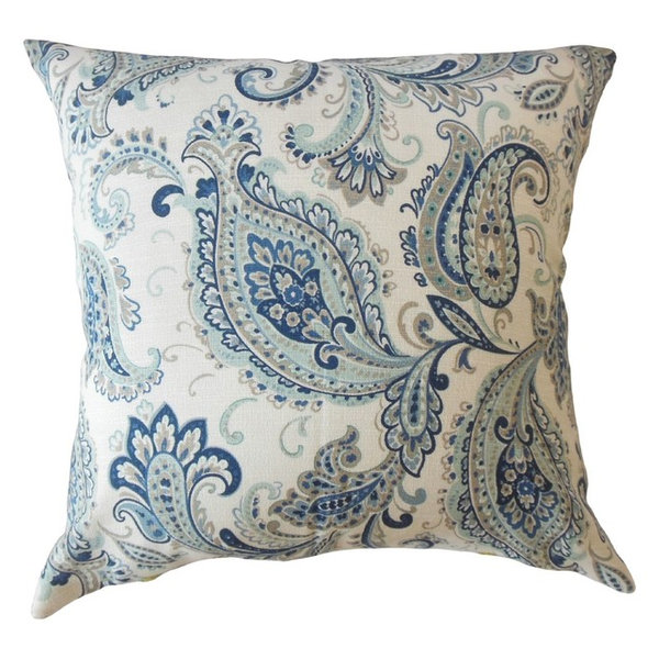 The Pillow CollectionUlan Paisley Throw two tone paisley design throw pillow