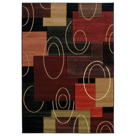 Contours Cha Cha Rug, Onyx (510-20576), 2'7"x7'4"