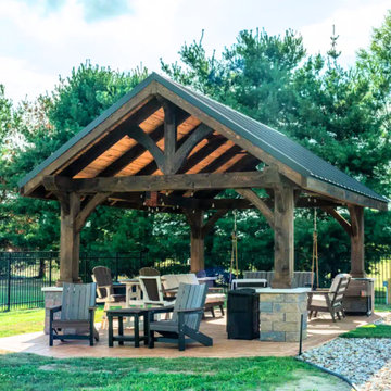 14×20 Backyard Pavilion in Canfield, OH