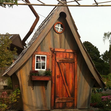 Gartenhaus Lieblingsplatz im Spätsommer