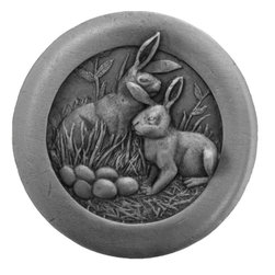 Inviting Home Inc. - Rabbits Knobs, Antique-Style Pewter - Cabinet And Drawer Knobs