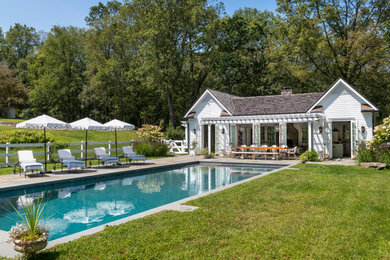 Inspiration for a coastal pool remodel in Boston