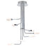 Hava Steel 8-LED Ceiling Light