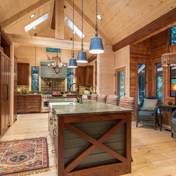 Rustic Cabin Kitchen Interior Design Shoot
