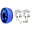 120V Dimmable LED Blue Rope Light Kit, 513PRO Series, Premium