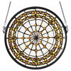 13 Round Fleur-de-Lis Medallion Stained Glass Window