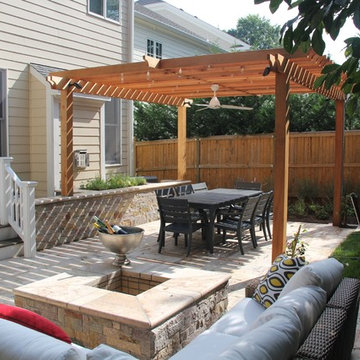 Cedar pergola