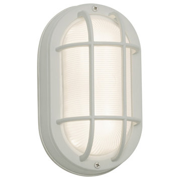 AFX CAPW050804L30EN Cape 1 Light 9" Tall LED Outdoor Wall Sconce - White