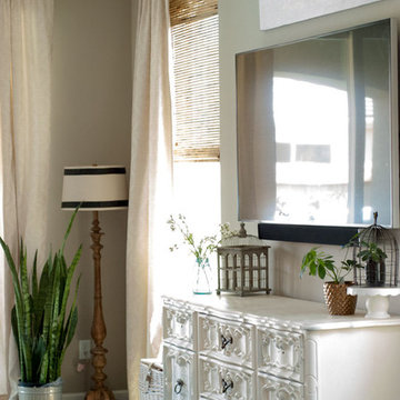 Beachy, Boho Farmhouse Gets Transformed With Woven Wood Shades