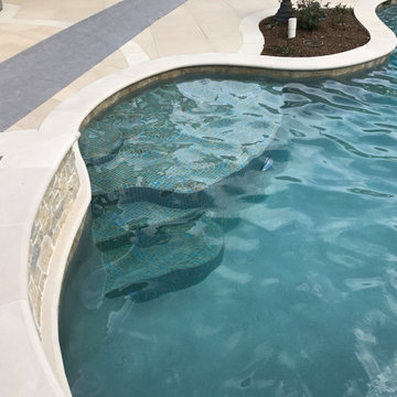 Van Dueck, a pool built into a beautiful slope