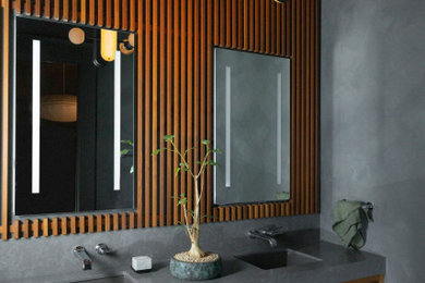 Inspiration for a zen bathroom remodel in San Francisco