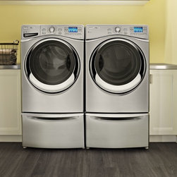 Whirlpool Smart Front Load Washer With 6th Sense Technology: Stainless Steel, Mo - Major Kitchen Appliances