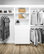 Modular Closets Wood Tall Hanging Closet Organizer Section, White, 18" Wide