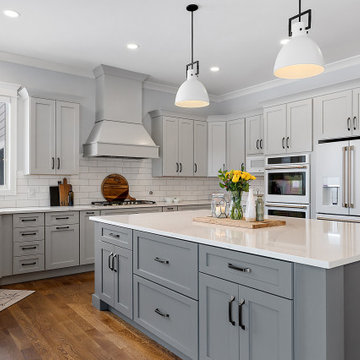 Showplace EVO Kitchen in Gun smoke and Downing Slate