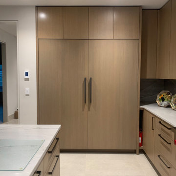 Stained White Oak Kitchen