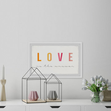 "Answer Is Love" Framed Painting Print