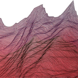 Mountain Lines Fine Paintings - Paintings