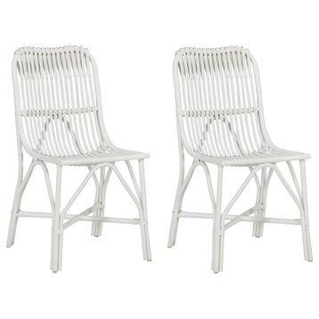 Addie Accent Dining Chairs Set of 2 in White