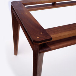 Walnut and Marble Dining Table - Dining Tables