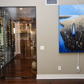 Transitional Custom Wine Cellar Design Southern California