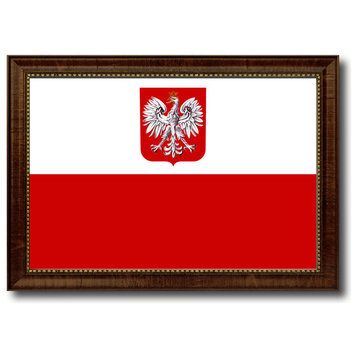 Poland Country Flag Canvas Print, 21"x30"