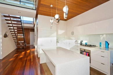 Example of a trendy home design design in Geelong