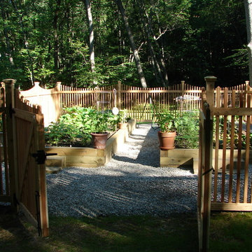 Fenced and Raised Vegetable Garden