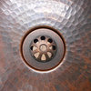 1.5" Aged Copper Daisy Drain with No-Overflow