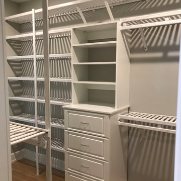 White Ventilated Wood Closets